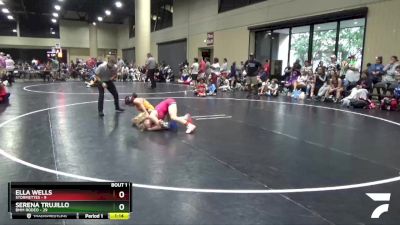 100 lbs Semis (4 Team) - Ella Wells, Stormettes vs Serena Trujillo, BMM Rodeo