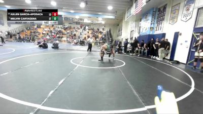 190 lbs Champ. Round 2 - Melvin Cartagena, South Torrance vs Jullen Garcia-Apodaca, Los Osos