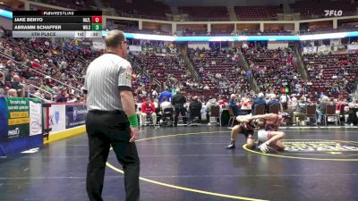 121 lbs 5th Place - Jake Benyo, Hazleton Area vs Abramm Schaffer, Wilson