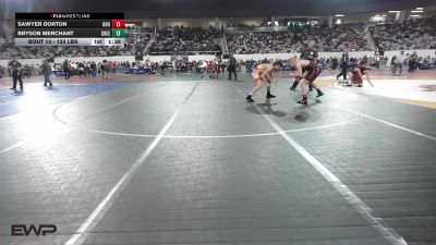 133 lbs Round Of 128 - Sawyer Dorton, Grove vs Bryson Merchant, Chickasha Wrestling