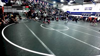 41-42 lbs Round 3 - Mila Lopez, So Cal Hammers Wrestling vs Elila Jean Harlan, So Cal Hammers Wrestling