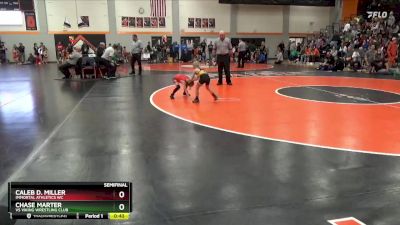 PW-6 lbs Semifinal - Caleb D. Miller, Immortal Athletics WC vs Chase Marter, VS Viking Wrestling Club