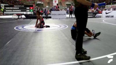 Cons. Round 4 - Shelton Hirsch, Edison High School Wrestling vs Manuel Gutierrez, Selma High School Wrestling