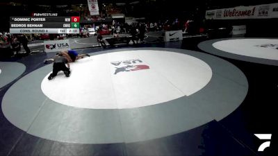 Cons. Round 4 - Dominic Porter, Nevada Elite Wrestling vs Bedros Behnam, Clovis West High School Wrestling