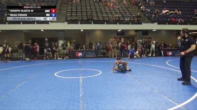 84 lbs 7th Place Match - Joseph Olszta III, All American Wrestling Club vs Beau Fisher, Hurricane Wrestling Academy