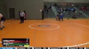 222 lbs Round 3 - Lanaya Oakley, Mae Jemison vs Drake Talley, Scottsboro