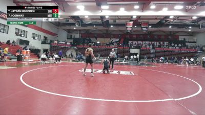 157 lbs Semifinal - Hayden Whidden, SIUE vs J Conway, Missouri