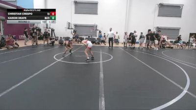 72 lbs Round 3 - Christian Crespo, Taylor Hammers vs Kaison Deats, Mat Assassins Red