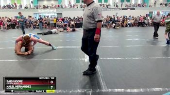 190 lbs Champ. Round 2 - Kalel Hernandez, NorthSide WC vs Zaid Moore, Crystal River