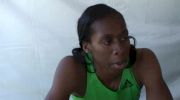 Francena McCorory after W 400 semi at the USATF Outdoor Championships 2011