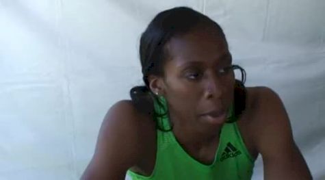 Francena McCorory after W 400 semi at the USATF Outdoor Championships 2011