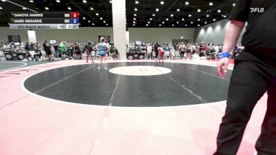 110 lbs 5th Place Match - Dakota Harris, Hurricane Wrestling Academy vs Janie Gerarde, Spartan Mat Club