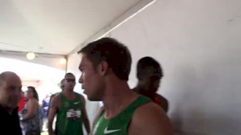 Nick Symmonds after 800 semis at USATF Outdoor Championships 2011