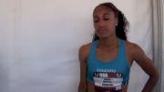 Queen Harrison after 400H semis at USATF Outdoor Championships 2011