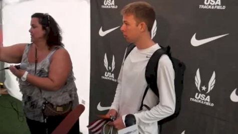 Galen Rupp after making 5k team at USATF Outdoor Championships 2011