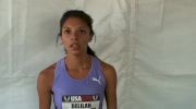 Delilah DiCrescenzo after W steeple semi at the USATF Outdoor Championships 2011