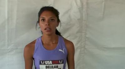 Delilah DiCrescenzo after W steeple semi at the USATF Outdoor Championships 2011