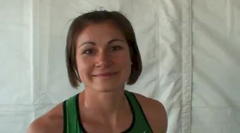 Bridget Franek after W steeple semi at the USATF Outdoor Championships 2011