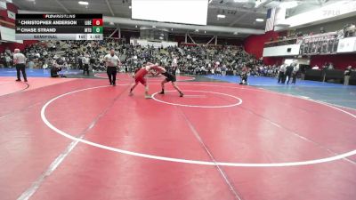 122 lbs Semifinal - Christopher Anderson, Liberty vs Chase Strand, Mt. Diablo