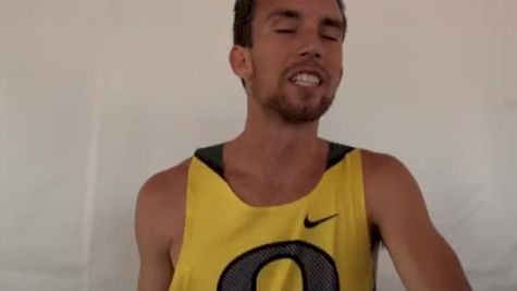 AJ Acosta after getting bumped in 1500m final at USATF Outdoor Championships 2011