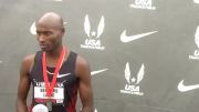 Bernard Lagat gives Wheating the news and compares both finals at USATF Outdoor Championships 2011