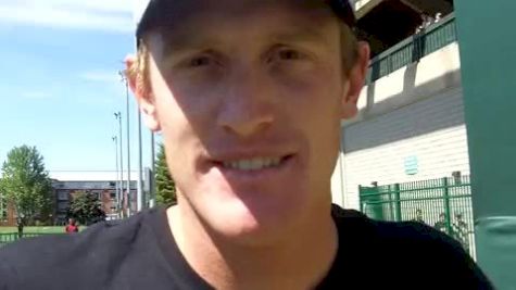 Coach Ryan Ponsonby on Team Cook after 1500 finals at USATF Outdoor Championships 2011