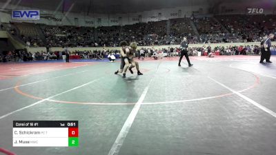 150 lbs Consi Of 16 #1 - Colt Schickram, PC Takedown vs Jaelin Muse, Midwest City Bombers