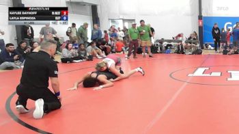 61 lbs Rr Rnd 1 - Kaylee Dayhoff, PA West White - W vs Layla Espinoza, Virginia Team Predator - W