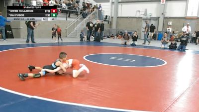 49 lbs Quarters - Kai Fusco, Sandpoint Legacy Wrestling Club vs Owen Hollamon, Mine Yard Dogs Wrestling Club