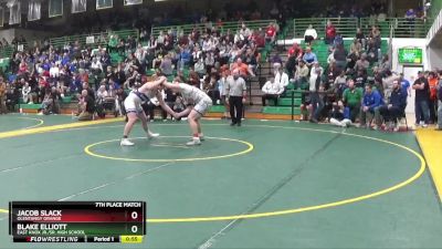 190 lbs 7th Place Match - Blake Elliott, East Knox Jr./Sr. High School vs Jacob Slack, Olentangy Orange