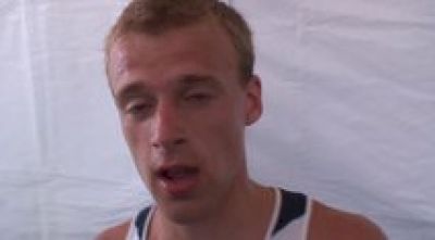 Samuel Borchers after 800 Final 2011 USATF Outdoor Track & Field Championships