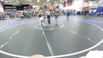 113 lbs Cons. Round 4 - Kristian Lopez, Ramona vs Anthony Perez, Alemany