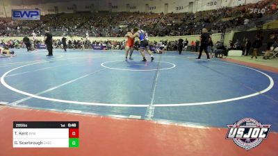 285 lbs Round Of 16 - Tyler Kent, Bristow Youth Wrestling vs Gabriel Scarbrough, Checotah Matcats