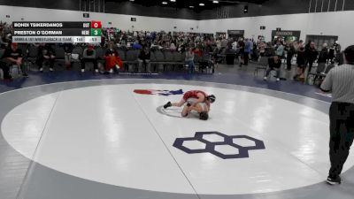 65 lbs Semis & 1st Wrestleback (8 Team) - Bohdi Tsikerdanos, The Outsiders Wrestling Club vs Preston O`Gorman, Nebraska Elite