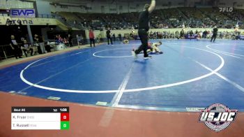 110 lbs Round Of 16 - Kanyon Fryar, Choctaw Ironman Youth Wrestling vs Tobin Russell, Texas Select Wrestling