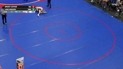 140 lbs Consi Of 4 - Brady Layhue, Trinity vs Jake Kroope, Emmaus