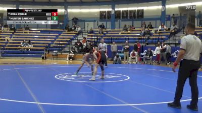 133 lbs 7th Place Match - Evan Coble, Neosho County Community College vs Hunter Sanchez, Colby Community College