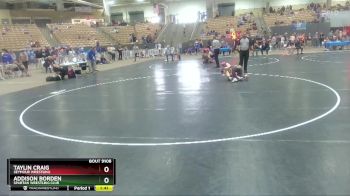 112 lbs Semifinal - Addison Borden, Spartan Wrestling Club vs Taylin Craig, Seymour Wrestling