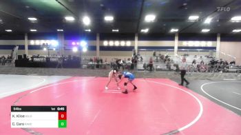 94 lbs Consi Of 16 #1 - Kaliya Klise, Gold Rush Wr Ac vs Caylee Caro, Rancho Bernardo WC