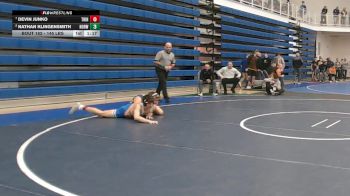 145 lbs Quarterfinal - Devin Junko, Trinity vs Nathan Klingensmith, Norwin