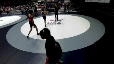 113 lbs Issac Arismendez, KCWA - Kern County Wrestling Association vs Ryder Doleschal, BAWA-Bay Area Wrestling Association