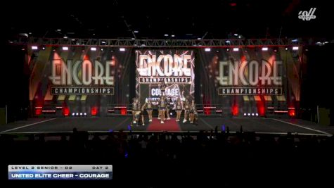 United Elite Cheer - COURAGE [2025 L2 Senior - D2 Day 2] 2025 Encore Grand Nationals