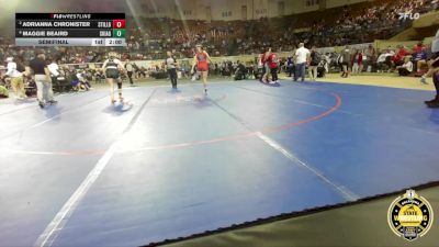 G5A-140 lbs Semifinal - Maggie Beaird, Skiatook-Girls vs Adrianna Chronister, Stilwell-Girls