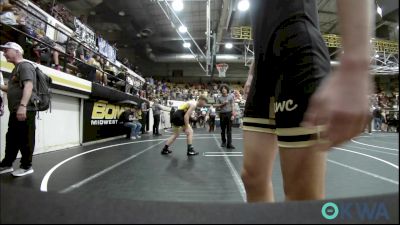 119 lbs Quarterfinal - Jj Reeves, Midwest City Bombers Youth Wrestling Club vs Blake O'Brien, OKC Saints Wrestling