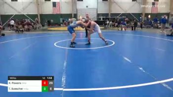 182 lbs Prelims - Kaden Powers, Broken Bow High School vs Trent Buescher, Kearney High School JV