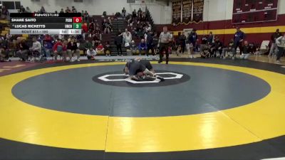 190 lbs Champ. Round 2 - Shane Saito, Perrysburg vs Lucas Ricketts, Union County