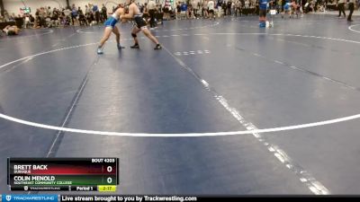 Silver 157 lbs Semifinal - Colin Menold, Southeast Community College vs Brett Back, Dubuque