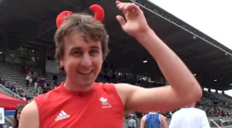 Theo the Devil after Devil's 1500 at Harry Jerome International Track Classic 2011