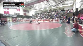 110 lbs Cons. Round 4 - Jaqueline De La Puente, Godinez vs Naveah Poasades, Aquinas