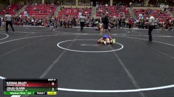 80 lbs Round 3 (6 Team) - Celes Oliver, The Untouchables vs Katana Gilley, Midwest Misfitz Pink